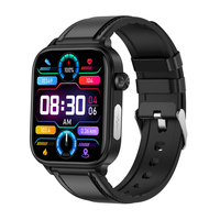 Reloj Inteligente de Salud para Personas Mayores 2024, Pantalla de 1.96 Pulgadas, IP68, Llamadas por BT, SOS, ECG, Frecuencia Cardíaca, IMC, Temperatura, Oxígeno en Sangre, para Hombres y Mujeres