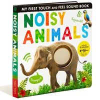 Livre sonore interactif pour tout-petits : Animaux bruyants à toucher et à sentir – Livre éducatif pour enfants