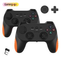 Manette de jeu sans fil USB 2.4GHz Yo CM-039D à 2 joysticks pour PC, ordinateur portable, Smart TV, Android Game Box et compatible PC