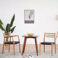 Fabricant lot moderne luxe nouveaux produits style nordique solide boisé rembourré salle à manger chaise sac souple hôtel café boutique