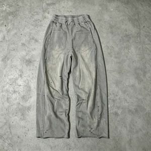 Custom Manufacturer French Terry Sweatpants Vintage Sun Faded <b>Men</b> Trackpants Screen Print Logo Heavyweight Baggy Sweatpants - Product Image 4