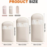 Sac à vêtements suspendu épais anti-poussière avec technologie de compression automatique par fermeture éclair pour un gain de place dans la garde-robe et le rangement en voyage
