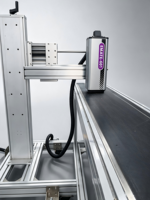 Imprimante jet d'encre UV à données variables PIJ, codage QR DataMatrix, numérotation anti-contrefaçon, un article un code, codeur industriel