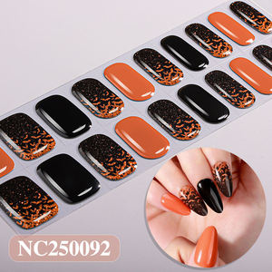Tiras de <span class=keywords><strong>Uñas</strong></span> de Gel Semicuradas, Requiere Lámpara UV, 20 Piezas, Envolturas para <span class=keywords><strong>Uñas</strong></span>, Manicura Francesa, Tiras de Esmalte de Gel, Pegatinas para <span class=keywords><strong>Uñas</strong></span> de Halloween - Product Image 4