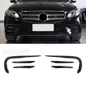 6 Piezas de Fibra de Carbono para Parachoques Delantero, Divisor de Aire, Rejilla de Admisión, Cubierta Decorativa para Mercedes Benz Clase E W211 W212 W213 2017-2020 - Product Image 1