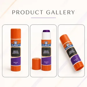 Barra de Pegamento Multiusos, Pegamento Escolar Morado Desvanecible, Lavable, Seguro y No Tóxico para Fotos, Cartulina y Papelería - Product Image 6