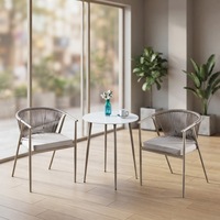Tables et chaises d'extérieur, tables de repas décontractées d'extérieur, tables et chaises de café pour balcon ou jardin en plein air
