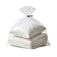 Bolsas de Almacenamiento Transparentes de 45x65 Pulgadas (Paquete de 10) |   Cierre de cremallera a prueba de humedad y polvo para uso doméstico en equipaje, electrodomésticos y artículos de temporada