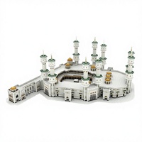Architecture Mondialement Célèbre Grande Mosquée de La Mecque Masjid Al-Haram Puzzle en Papier 3D 50 Pièces Décoration Intérieure Modèle à Assembler Soi-même Jouet 5 7