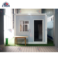 Maison mobile en petite cabine Maison sur roues Maison à ossature en acier Maison préfabriquée en conteneur détachable