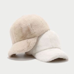 2025 New Winter Solid Color Plush Baseball Cap Fashion Warm Sports <b>Hat</b> <b>for</b> Women Colorful Soft Short Brim Baseball Cap - Product Image 3