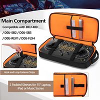 Mochila de controlador de DJ acolchada de nailon impermeable personalizada para DDJ 400/SB2/SB3/funda de transporte para ordenador portátil de 1/2/1/1