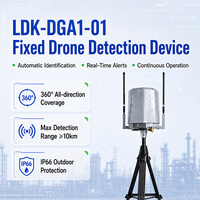 Dispositif de détection fixe de drones 70 MHz-6 GHz, détecteur RF à bande complète avec récepteur RID, couverture à 360 degrés et suivi en temps réel
