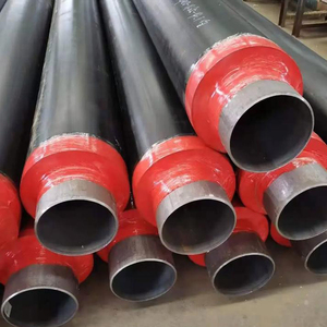 ASTM A106 <span class=keywords><strong>A53</strong></span> <span class=keywords><strong>erw</strong></span> hàn ống thép cách nhiệt Polyurethane đúc sẵn để chôn trực tiếp dưới lòng đất - Product Image 4