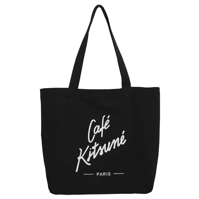 Custom Printed Logo Recyclable Fashion Cotton Canvas Shopping Tote Bag