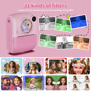 Niños Video Niño Selfie Cámara Juguete Cámara instantánea digital para niños Cámara de impresión con papel de impresión 1080P 32GB - Product Image 5