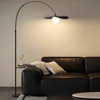 Nueva lámpara de pie de estilo vintage con ambiente, diseño integrado de caña de pescar, para sala de estar o dormitorio