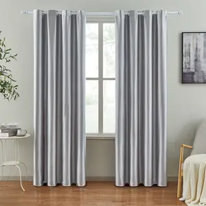 Supplier European Modern Solid Ready Made High Blackout Curtains For The Living Room Hotel Home Decoration