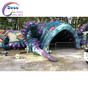 Halloween party tent decoratie opblaasbare octopus tunnel tent