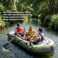 Kayak de pêche gonflable de haute qualité, canoë en caoutchouc, bateau de pêche gonflable, kayak de voyage, double siège, accepte la personnalisation