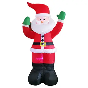 充气圣诞老人娃娃夜灯圣诞快乐户外新年装饰圣诞纳威达德儿童礼品玩具