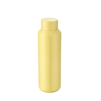 Termo de Doble Pared con Aislamiento de 600 ml, Libre de BPA, Color Sólido, Botella de Agua Fría y Caliente de Acero Inoxidable de 20 oz para Deportes