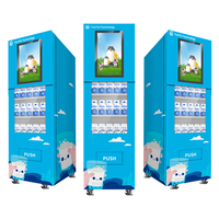 Distributeur automatique électronique Yunyin avec écran tactile de 21,5 pouces, système d'exploitation Android et refroidissement par compresseur, à vendre