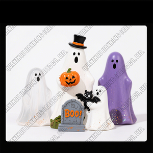 2025 <span class=keywords><strong>Feliz</strong></span> Halloween tema Fiesta decoración suministros <span class=keywords><strong>muerte</strong></span> fantasma papel de aluminio globos calabazas estatua de resina - Product Image 3