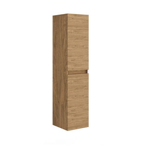 Meuble suspendu Mod Loft H 130 en chêne naturel, largeur 36 cm, rangement de cuisine - Product Image 1
