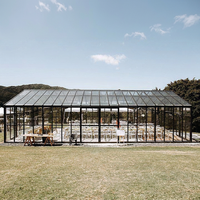 Tente de réception en aluminium sur mesure TENTCHO avec toit en verre pour événements, mariages, 300 personnes, imperméable, tentes 10*10 pour événements