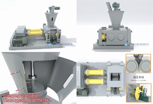 สารเคมี/แร่/ปุ๋ยเม็ด/Briquettes สว่านให้อาหารไฮดรอลิเครื่องบดอัดลูกกลิ้ง - Product Image 4