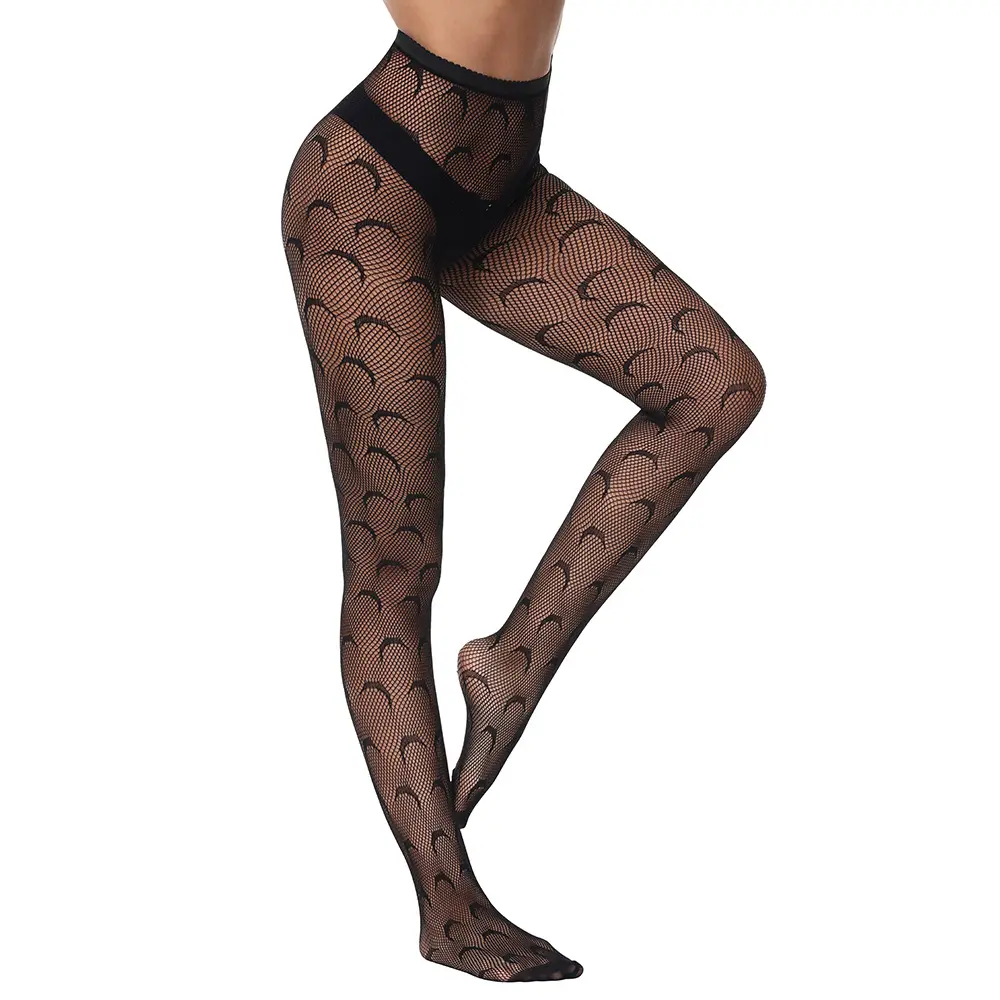 Chaussettes sexy à fond fin pour printemps et été Bas creux en dentelle pour femmes