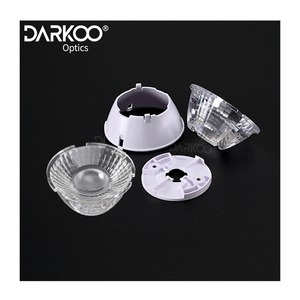 Kỹ thuật quang học đa năng: Ống kính PMMA tròn 55-60mm cho đèn <span class=keywords><strong>LED</strong></span> COB/5050, ống kính Đối Chiếu đa góc cho chiếu sáng theo dõi trong nhà - Product Image 2