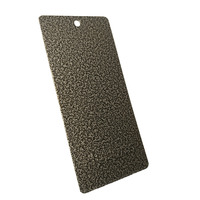 Peinture en poudre polyester thermosétable noire à base d'argent pour meubles de bateau, finition mate craquelée pour une adhérence élevée
