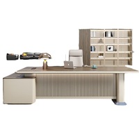 Bureau d'ordinateur individuel pour chef de studio, directeur exécutif, en bois, personnalisable, moderne, simple, durable, facile à assembler