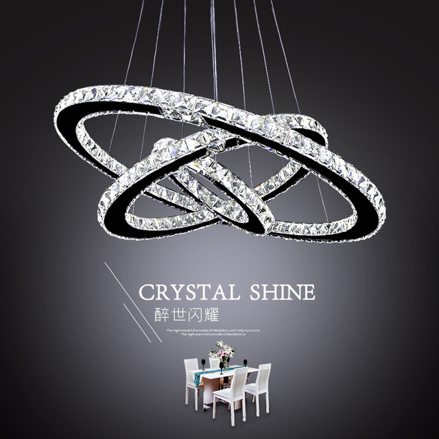 Professional Factory LED Crystal Lighting Stainless Steel Chandelier Pendant Lamp K9 LED Crystal Pendant Light JY9216