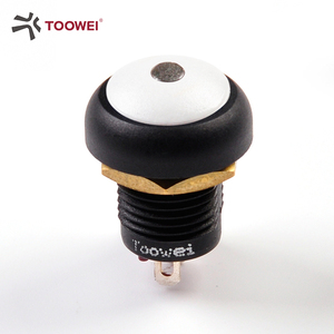 Toowei 12Mm Trắng 250V AC Selflocking Micro Ô Tô Điện Chuyển Đổi <span class=keywords><strong>Push</strong></span> <span class=keywords><strong>Button</strong></span> Chuyển Đổi Cho Điện - Product Image 2