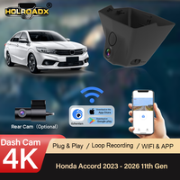 Perekam Video 4K 2160P OEM Terintegrasi untuk Honda Accord 2023 - 2026 Generasi ke-11, WiFi, Aplikasi, G-Sensor, Garansi 1 Tahun