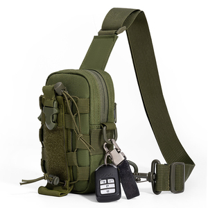 Tactical Chest Bag Military Green Oxford Cloth Waterproof Outdoor Hiking Crossbody Bag - Product Image 1