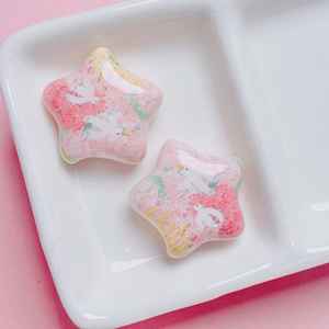 Pentagrama agujero recto cuenta Diy teléfono móvil cadena COLLAR COLGANTE Material Kawaii cabujón para accesorios de fabricación de joyas - Product Image 3