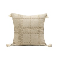 Lin coton broderie canapé housse de coussin marocain Boho macramé jeter taie d'oreiller salon décor hôtel fournitures