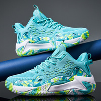 Chaussures de sport pour hommes, automne, antidérapantes, respirantes, dessus en PU, doublure en mesh, semelle intermédiaire en caoutchouc, semelle extérieure en caoutchouc, baskets d'entraînement de basketball
