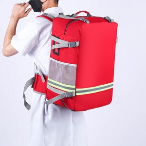 กระเป๋าสะพายหลังทางการแพทย์ฉุกเฉินความจุสูงสีแดงกันน้ำได้รับการรับรอง CE WSX-PY03 - Product Image 1