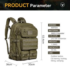 Sac à dos tactique robuste et tendance, vente en gros d'usine, sacs à dos tactiques en polyester, randonnée, camping, voyage - Product Image 6