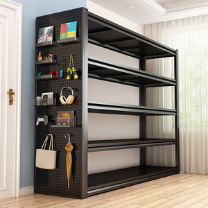 Étagère de rangement multi-niveaux à 5 étagères, type sol, robuste, pour garage, livres, jouets, ustensiles de cuisine, vêtements - Product Image 1