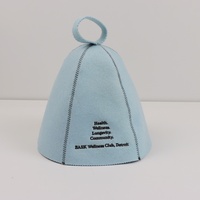 Chapeau de sauna 100% laine, directement de l'usine, épaisseur 2-4 mm, isolation thermique pour le yoga et la bain de vapeur