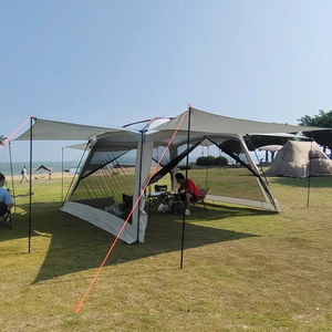 Tienda Gazebo plegable de tela Oxford para exteriores Extra grande para 10-12 personas, tipo de refuerzo recto, pérgola para acampar y fiestas - Product Image 6