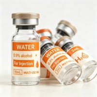 Autocollants de sécurité holographiques transparents personnalisés, étiquettes de peptides purs pour la recherche indépendante, flacons Ruo de 3 ml et 10 ml