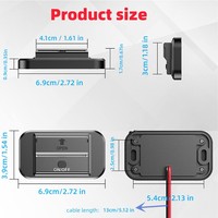 Accessoires de prise USB 12V QC3.0 + PD 3.0 avec interrupteur d'alimentation et couvercle