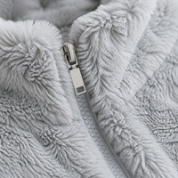 Ensembles de peignoirs en polaire Sherpa doux et chauds FEIYUE RTS, teints unis, brodés, élégants, style chinois, thermiques, vente en gros directe d'usine